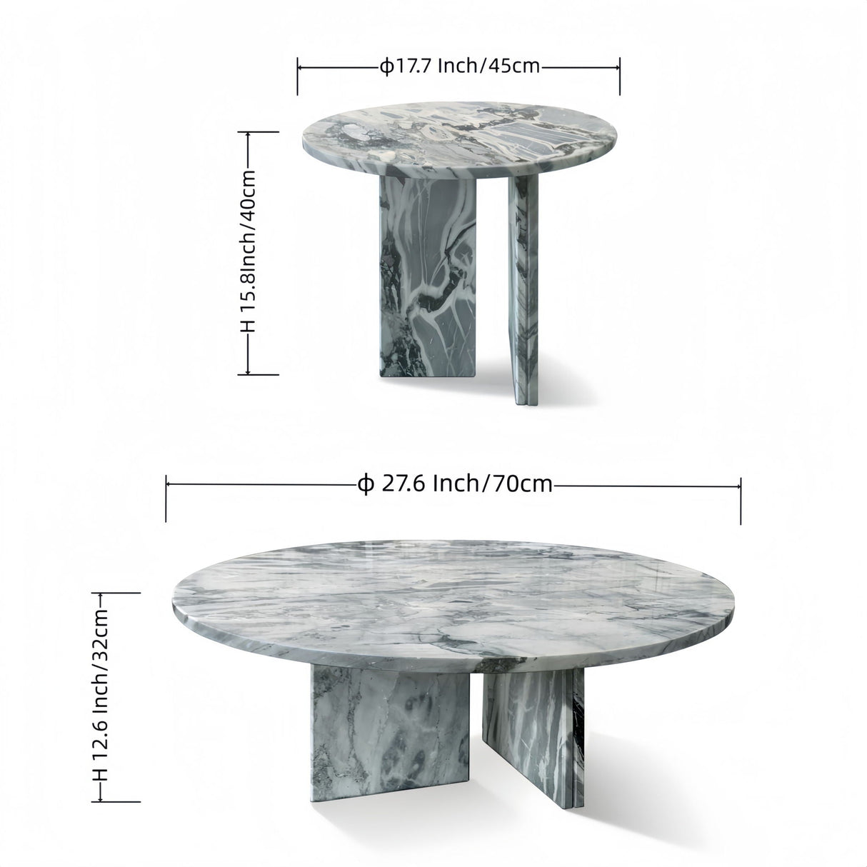 Elegant Coffee Duo Table Set
