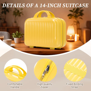 14'/20' 2-Piece ABS Spinner Wheel Luggage Set with Combination Lock