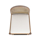 Arlin Upholstered Stool with Curved Back and Footrest - Set of 2