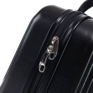 ABS Spinner Wheel Luggage Set with Cosmetic Case - Black