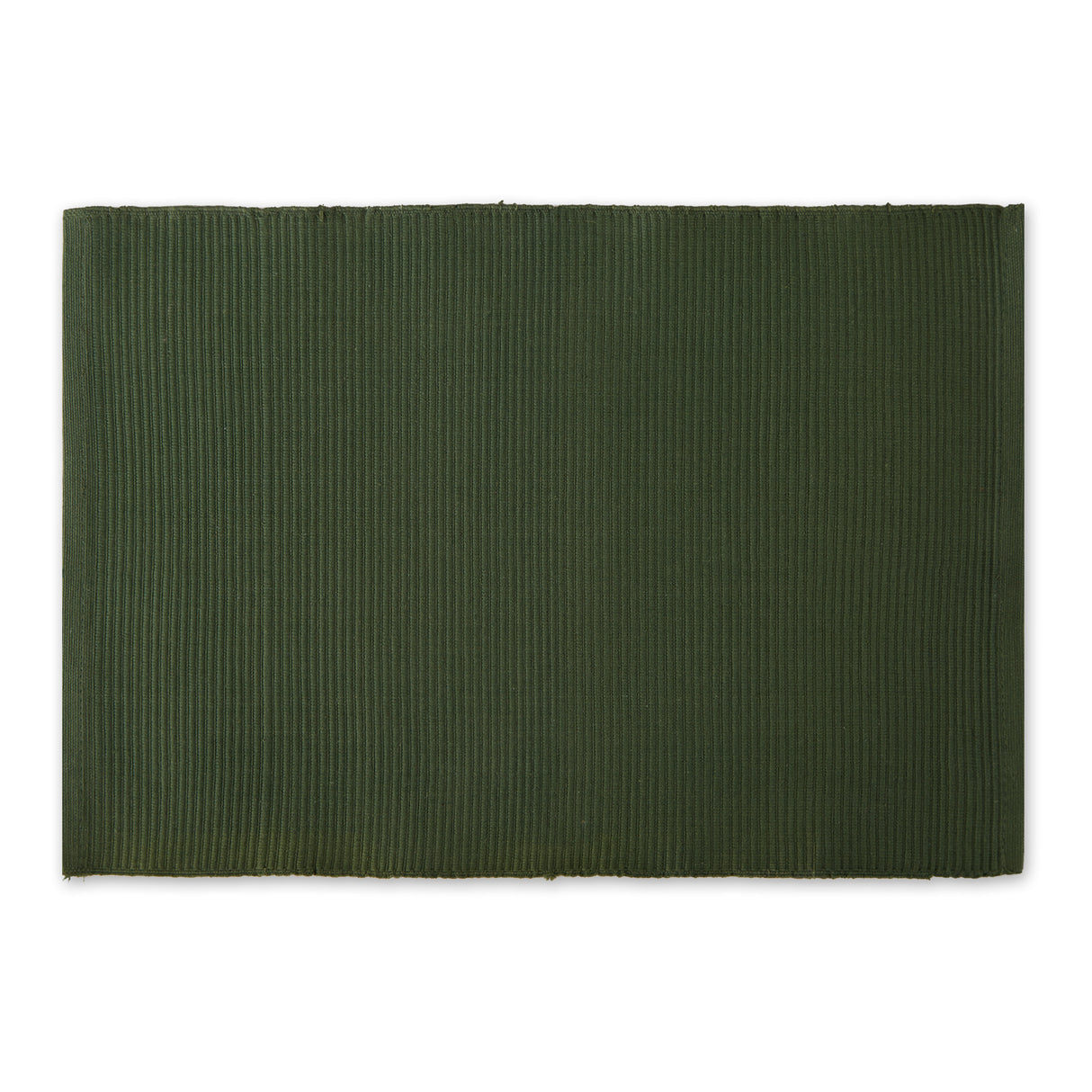 DII Ribbed 13x19" Placemat Set/6, Dark Green