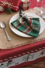 DII Autumn Plaid Napkin Set/6