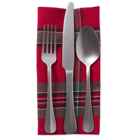 DII Autumn Plaid Napkin Set/6