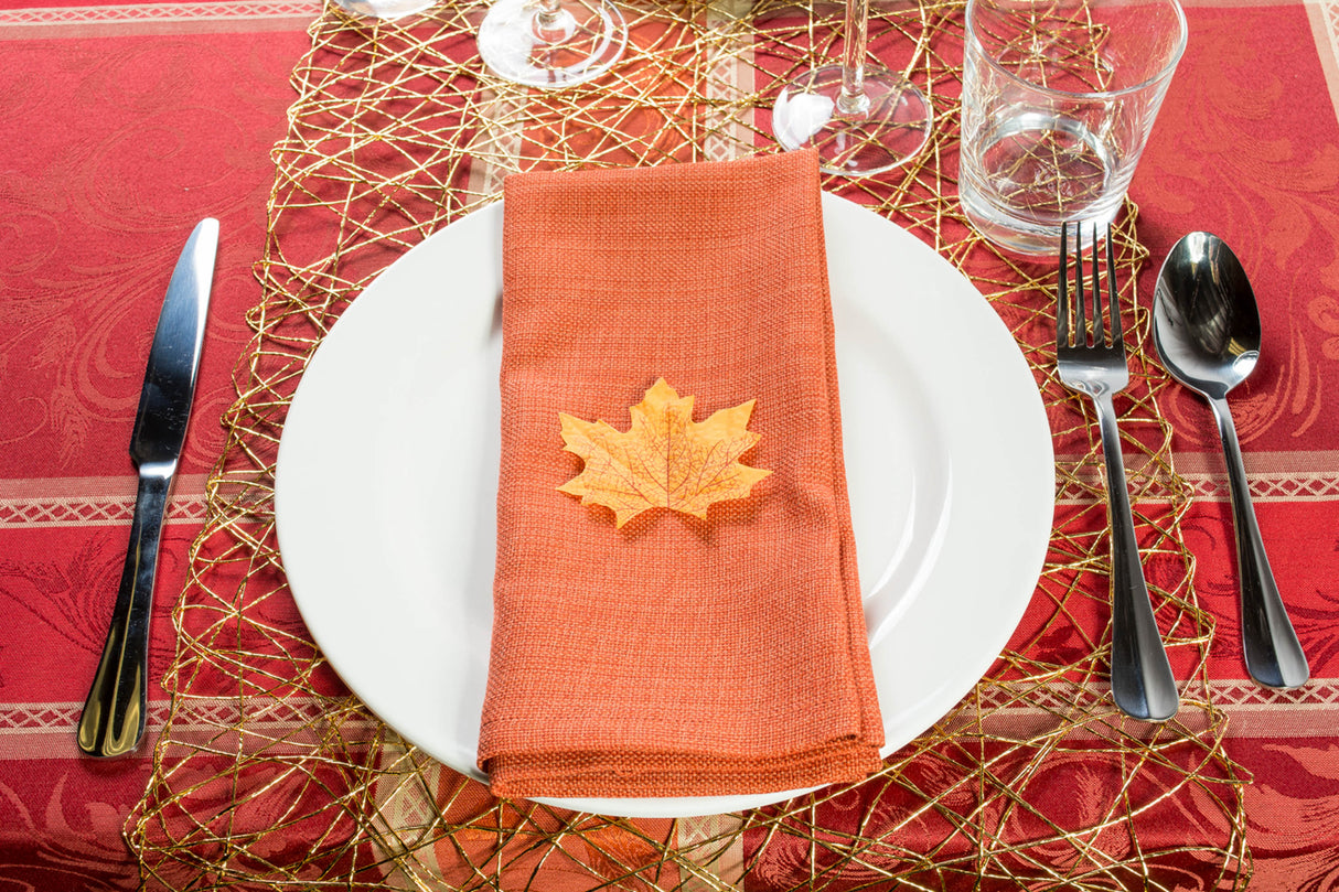 DII Variegated Cotton Napkin Set/6, Spice