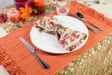 DII Spice Variegated Fringe Placemat Set/6