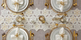DII Snowflakes Embroidered Table Runner 14X54