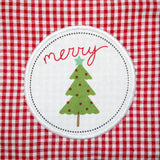 DII Cotton Christmas Ruffle Apron, Merry Tree