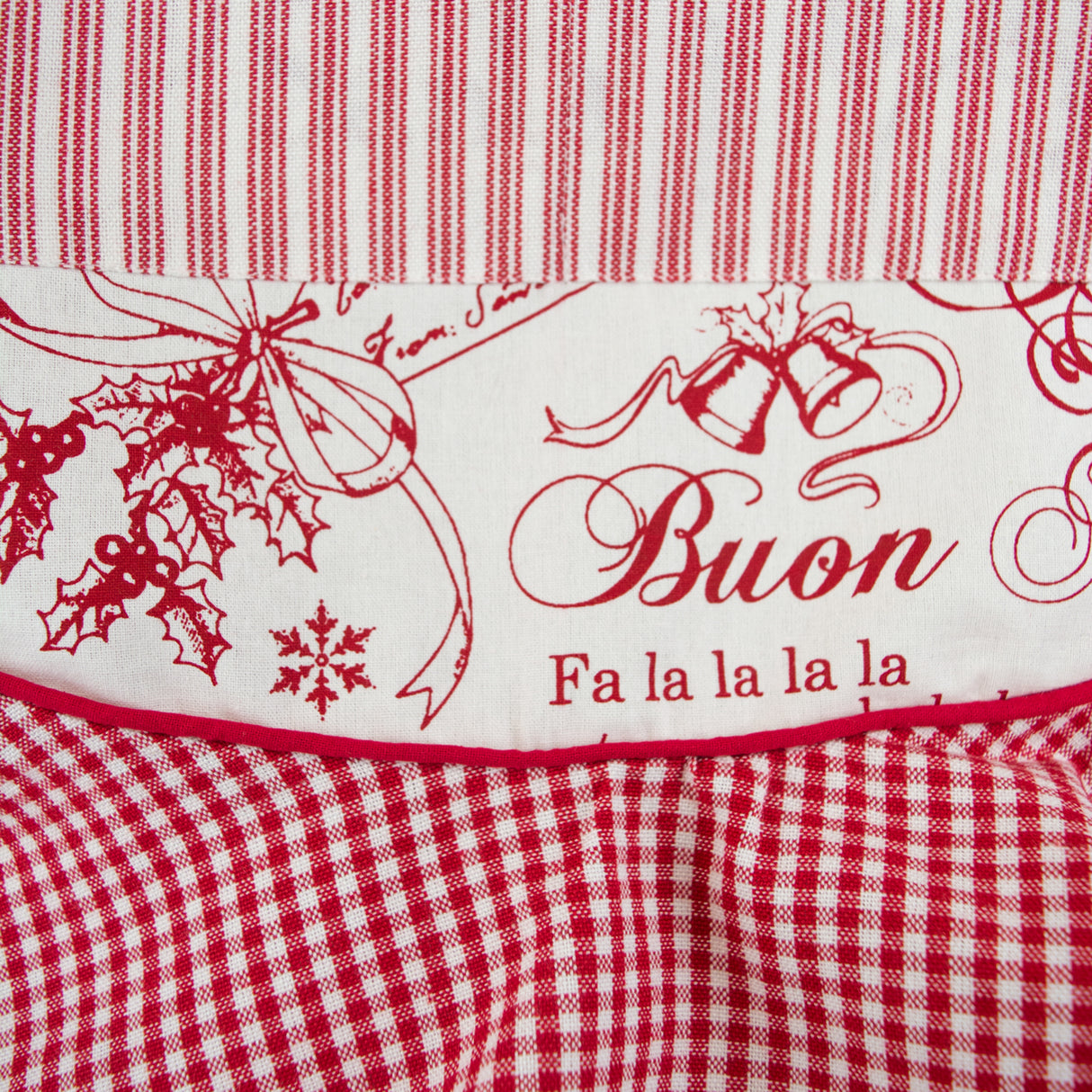 DII Cotton Christmas Ruffle Apron, Merry Tree
