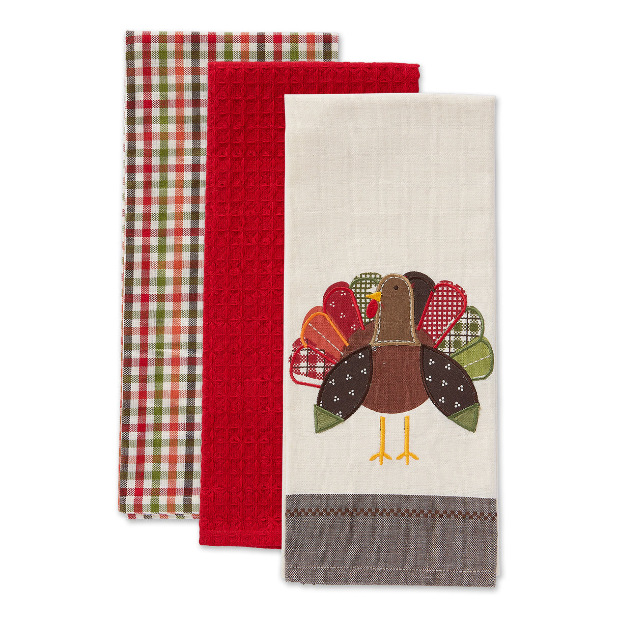 DII Fall Embellished Dishtowel Set/3, Turkey