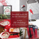 DII Christmas Plaid Tablecloth 52X52