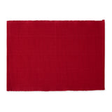 DII Ribbed 13x19" Placemat Set/6, Cardinal Red