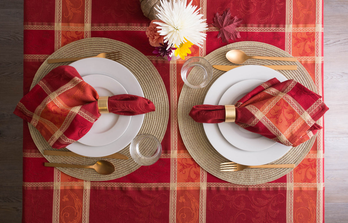 DII Autumn Harvest Jacquard Napkin Set/6, Wheat
