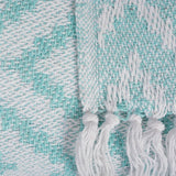 DII Aqua Large Chevron Throw
