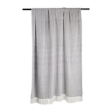 DII Herringbone Stripe Cotton Throw, Gray