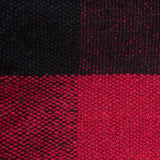 DII Buffalo Check Cotton 50x60-inch Throw Blanket, Tango Red/Black