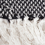 DII Cotton Woven Throw Blanket, 50x60-inch, Black