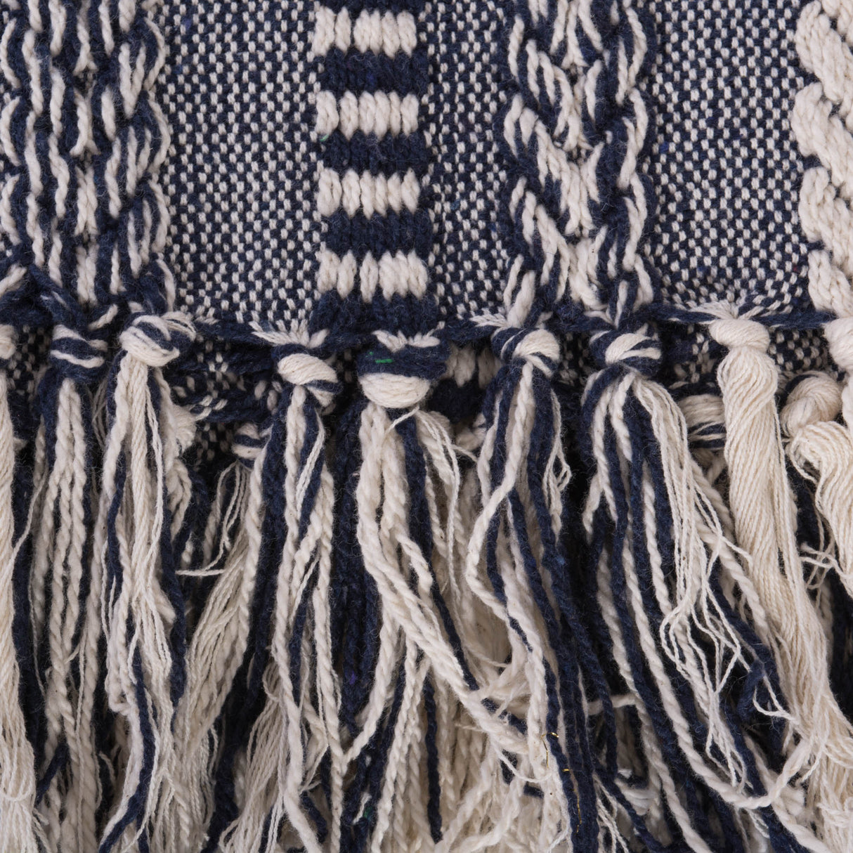 DII Braided Stripe Cotton 50x60-inch Throw Blanket, Blackberry