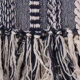DII Braided Stripe Cotton 50x60-inch Throw Blanket, Blackberry