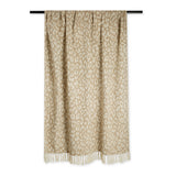 DII Leopard 50x60-Inch Cotton Woven Throw Blanket, White