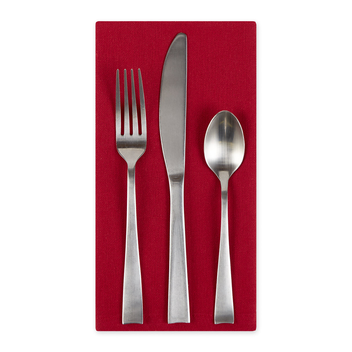 DII Solid 20x20" Cotton Napkin Set 6 Piece, Tango Red