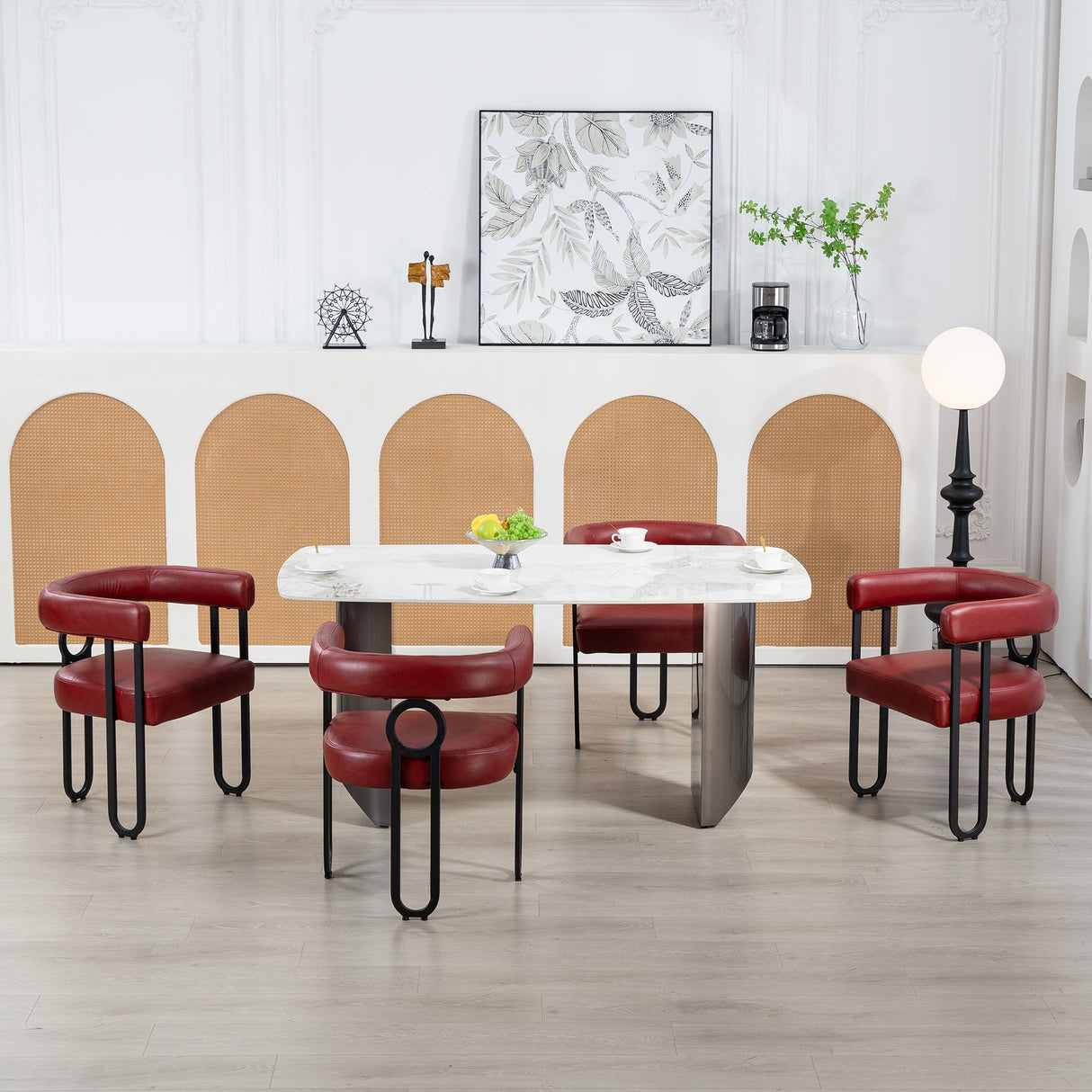 House hold contemporary designed upholstered accent/dining chair/barrel side chairs set of 2