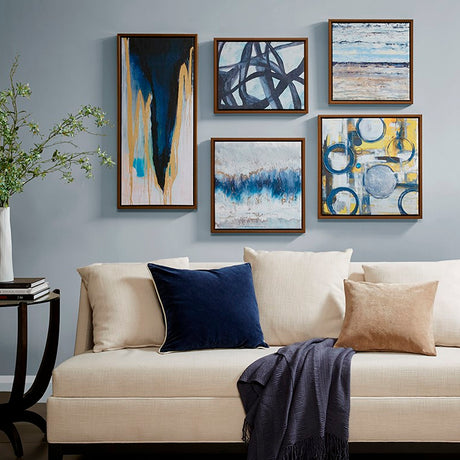 Blue-Bliss-Symphony™-—-5-Piece-Abstract-Gallery-Canvas-Set-Wall-Art
