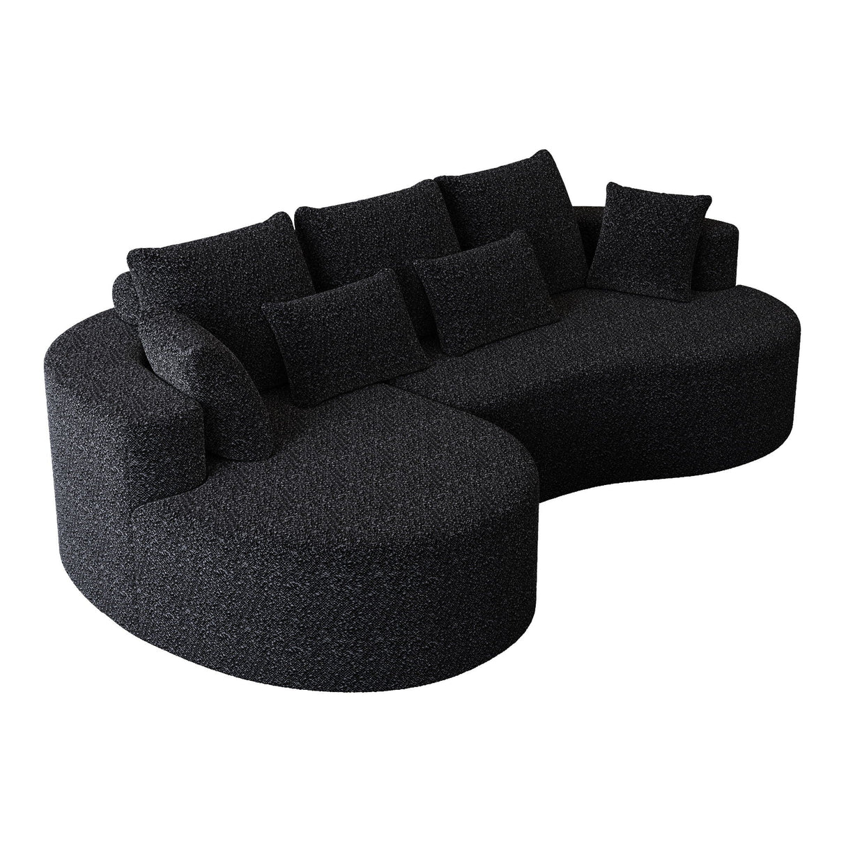 Curved Oversized Sectional Sofa With Extra Deep Seat