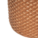 Evie Outdoor Patio Round MGO Side Table Brown