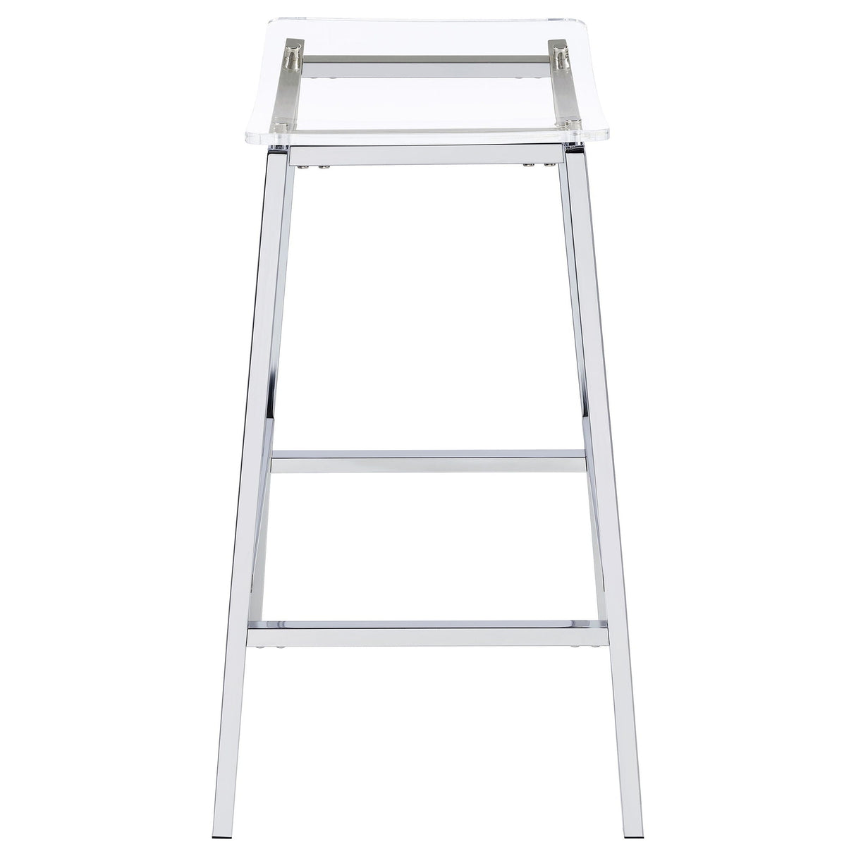 Staten - Backless Bar Stool (Set of 2) - Chrome