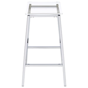 Staten - Backless Bar Stool (Set of 2) - Chrome