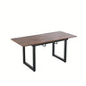 Square Extendable Dining Table With Metal Legs