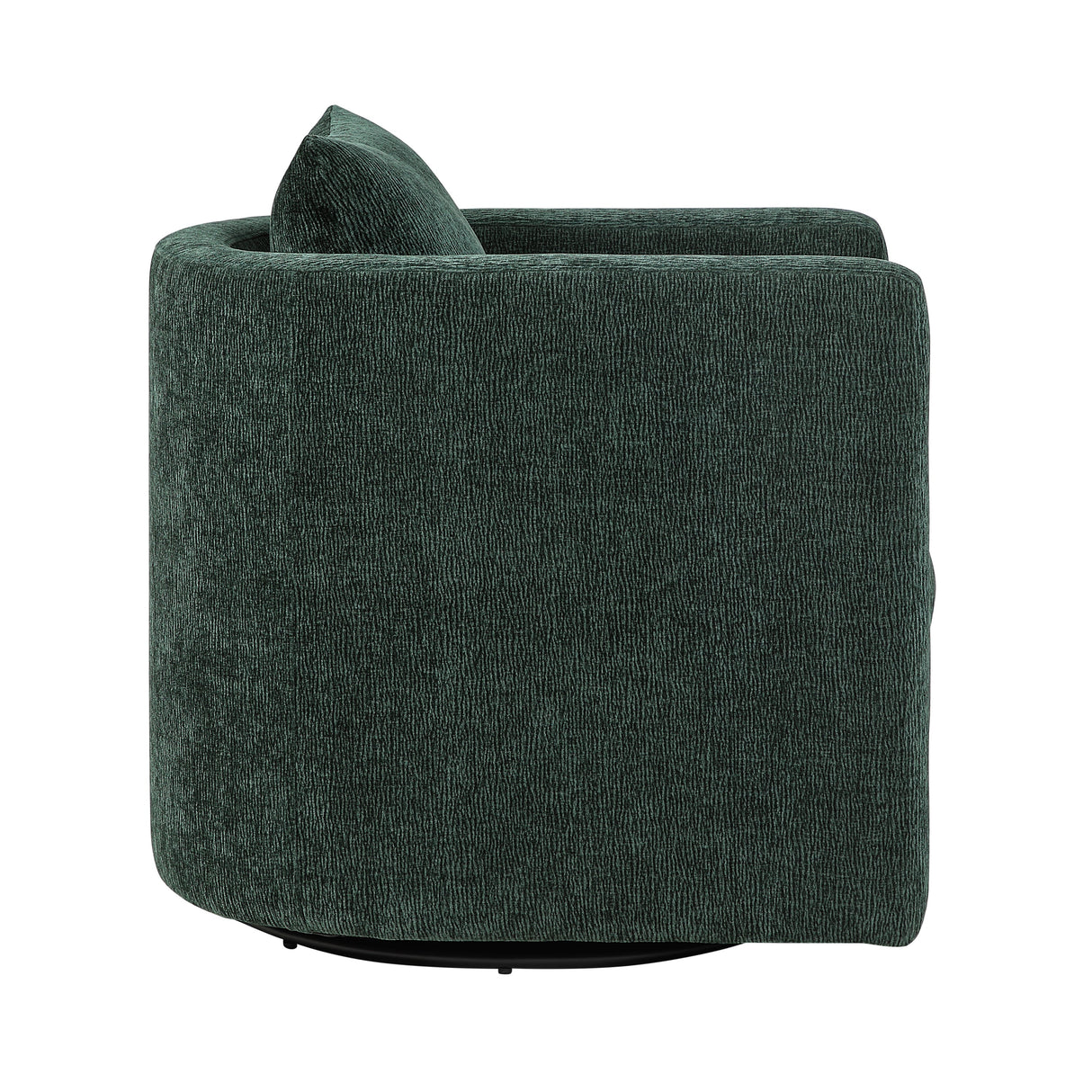 Sutton Light Grey Performance Fabric Swivel Barrel Chair
