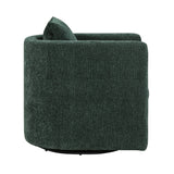 Sutton Light Grey Performance Fabric Swivel Barrel Chair