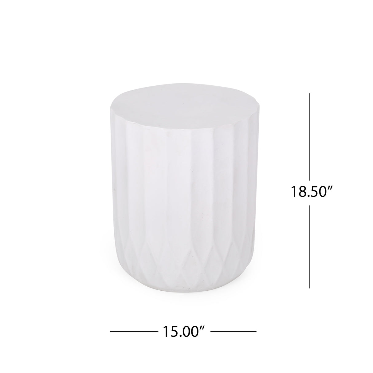 Round Outdoor Side Table, 15" W x 15" D End Table