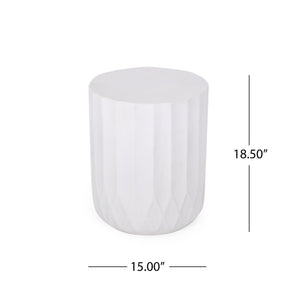 Round Outdoor Side Table, 15" W x 15" D End Table