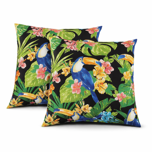 6 Pack Outdoor Pillow Covers - Water-Repellent Decorative Cushion Covers