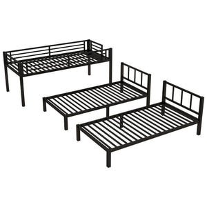 Metal Triple Bunk Bed for Kids