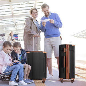 Lightweight Durable ABS Hardshell Luggage - 24 Inch
