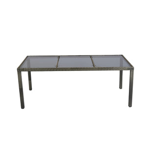 9 Piece Outdoor Patio Wicker Dining Set