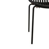Modern Simple Art Style Patio Dining Chairs with Breathable Design (Set of 2)
