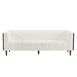Contemporary 3 Seater Sofa With Tufted Design