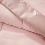 Lightweight Down Alternative Blanket with Satin Trim