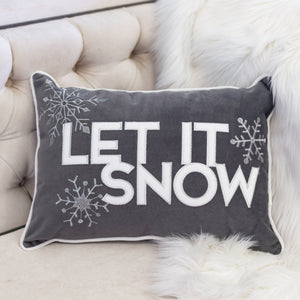 Nneka Let It Snow Lumbar Pillow