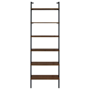 Christy - Owens - 6 Shelf Wall Bookshelf - Walnut