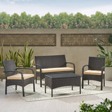 Cordoba 4-Piece PE Rattan Outdoor Chat Set
