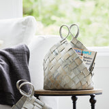 Woven Metasequoia Wood Basket with Handles (Set of 4)