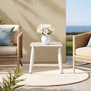 Atlas 19.5" Square Outdoor Patio Side Table Light