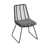 DEJA Chair 2PCS with 2 Cushions, Gray