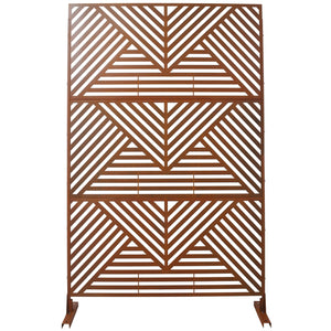Freestanding Outdoor & Indoor Freestanding Metal Privacy Screen