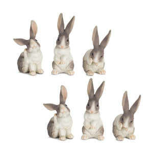 Long-Ear-Rabbit-Figurine-(Set-of-6)-Figurines